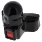 Black PVC Towball Cover with Rectangular Red Reflector fits 50mm Ball