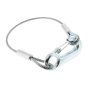 500mm Secondary Coupling & Safety Cable Snap Hook/Eyelet - unbraked trailers