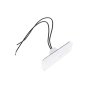 WAS 12-24V Front LED Marker & Reflector Horizontal Slim Profile 22cm Cable