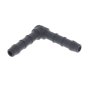 Black 4mm Plastic Elbow Hose Joiner /pipe Connector
