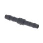 Black 4mm Plastic Straight Hose Joiner/Pipe Connector