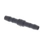 Black 4mm Plastic Straight Hose Joiner/Pipe Connector