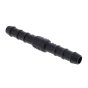 Black 18mm Plastic Straight Hose Joiner/Pipe Connector