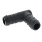 Black 16mm Plastic Elbow Hose Joiner/Pipe Connector - 775 253