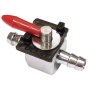 Metal ON/OFF Inline Fuel Tap - 6mm In/Out