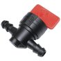 Fuel Tap Straight Plastic ON/OFF for 6-8mm Hose - Replaces Briggs & Stratton 494768