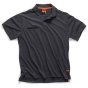 Scruffs Worker Polo Shirt - Button Collar easy care graphite fabric - Small