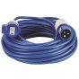 25M Extension Lead - 16A 2.5mm VDE approved Cable - Blue indicating 240V