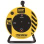20M Light Industrial Extension Cable Reel - 4 way 13Amp Sockets 240V