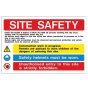 'Site Safety' Sign 600mm x 450mm 3mm Rigid Foamex