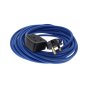 10m 13a Extension Lead 230V 1.5mm VDE Approved Cable - Blue