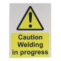 Caution Welding S/R Sign 400x300mm