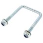 90 x 60 x 60mm Square U Bolt M10 Thread - Grade 8.8, 30mm Thread Length