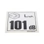 Decal Niose 101 Db (A) for Belle Major 20-140X, Midi 20-140 Power Packs - 800/99838