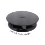CentaFlow Wind Powered Rotary Roof Ventilator, Black, 220 x 220 mm