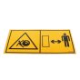 Keep Away Pedestrian Decal for Terex TA2EH, TA2H Dumpers - 8002 2899