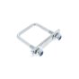 90 x 60 x 60mm Square U Bolt M10 Thread - Grade 8.8, 30mm Thread Length