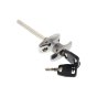 Chrome Plated Locking T-Handle, Mixed Keys, 101mm, 100 x 8mm Spindle