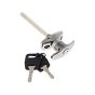 Chrome Plated Locking T-Handle, Mixed Keys, 101mm, 100 x 8mm Spindle
