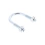 Bright Zinc Plated U Bolts with 2 Hex Nuts for 44mm Diameter Pipe