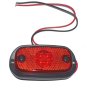 Rear Marker Lamp, Red LED, 12/24V, 120 x 46mm, IP68, 500mm Cable