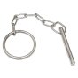 Tressle Pin 9.5mm with Chain & Ring Zinc Plated for Construction