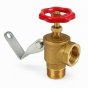 Brass Angle Gate Valve/Tap - 1" BSP (Male/Female)