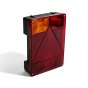 Rectangular Left Rear Combination Lamp, 12V, 5+4 Pin, Radex 6800 (MP8059BL)