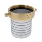 3" BSP Female Aluminium with a Brass Nut Pump Coupling / Hose Tail & Leather Washer