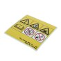 Filter Cover Sticker for Honda GX25N & GX35N Engines - OEM No. 87519-Z6J-000