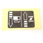 Choke Label Fits Honda GX390 - 87528 ZF6 W40