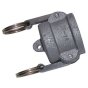 Female Cap with Lock Levers 1" Cam & Groove Quick Coupling Type D Dust Plug