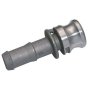 Camlock Coupling Type E to 1" Tail BSP Tapered Male Aluminium