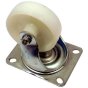50mm Swivel Nylon Wheel. Plate: 66mm x 48mm, Fixtures: 54mm x 24mm