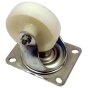 65mm Nylon Wheel Castor Swivel Type. Diam 99mm x 70mm, Fixings: 76mm x 44mm