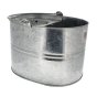 Galvanised Steel Mop Bucket with Strainer & Handle - 895185
