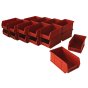 20 Pack Size 2 Red Plastic Wall Panel Storage Bins for Small Parts