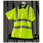 Reflective Hi Vis Polo Shirt Size: Large Class 2