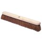 24" Soft Broom Head Natural Coco Bristle