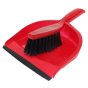 Plastic Dustpan & Clip-On Soft Nylon Brush