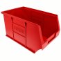 Red Plastic Wall Panel Storage Bins Size 3 Pack of 10 - Stackable and Versatile