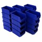 Size 2 Blue Plastic Wall Panel Storage Bins - Pack of 20