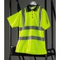 Reflective Hi Vis Polo Shirt Size: Large Class 2