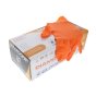 Orange Nitrile Grip Plus Disposable Gloves (Pack of 100) - Medium