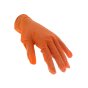 Orange Nitrile Grip Plus Disposable Gloves (Pack of 100) - Medium
