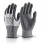 Micro Foam Glove Nitrile Palm Coating High Cut Level 3 Protection Black LGE