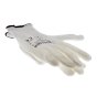 Nylon Knitted Glove PU Coated Palm Integral Elasticated Wrist White XL
