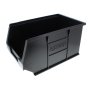 Black Plastic Wall Panel Storage Bins Size 3 - Pack of 10 - 896 321