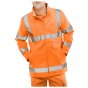 Hi-Vis Soft Shell Jacket Front Zip GO/RT 3279 Railway Certified Orange MED