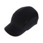 Reduced Peak First Base 3 Cap Black with Side Mesh Ventilation EN812 Conformant